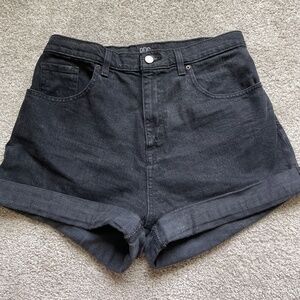 Urban Outfitters High Rise Black Jean Shorts